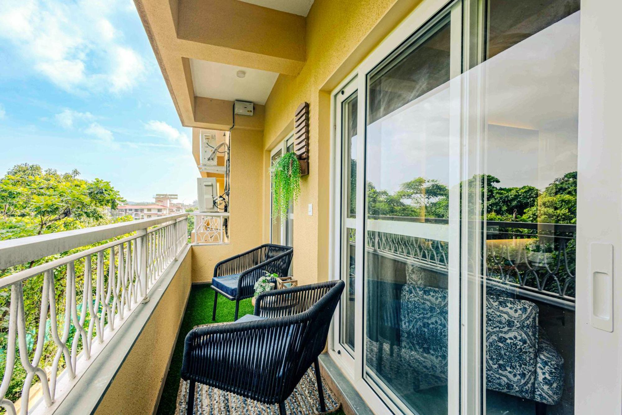 Alaya Stays 1 Bhk With Balcony & Pool - Veera Marina Кандолім Екстер'єр фото