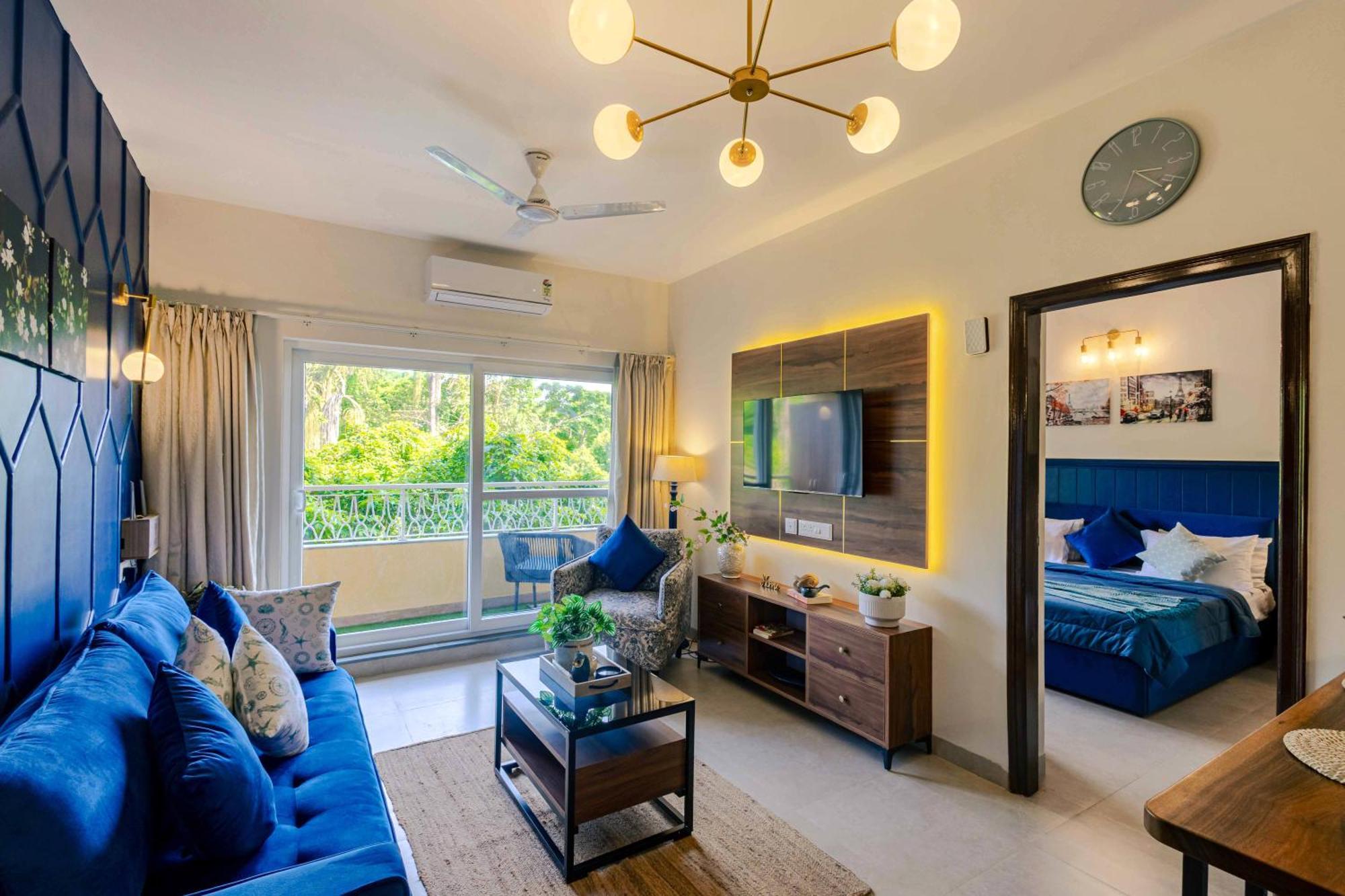 Alaya Stays 1 Bhk With Balcony & Pool - Veera Marina Кандолім Екстер'єр фото