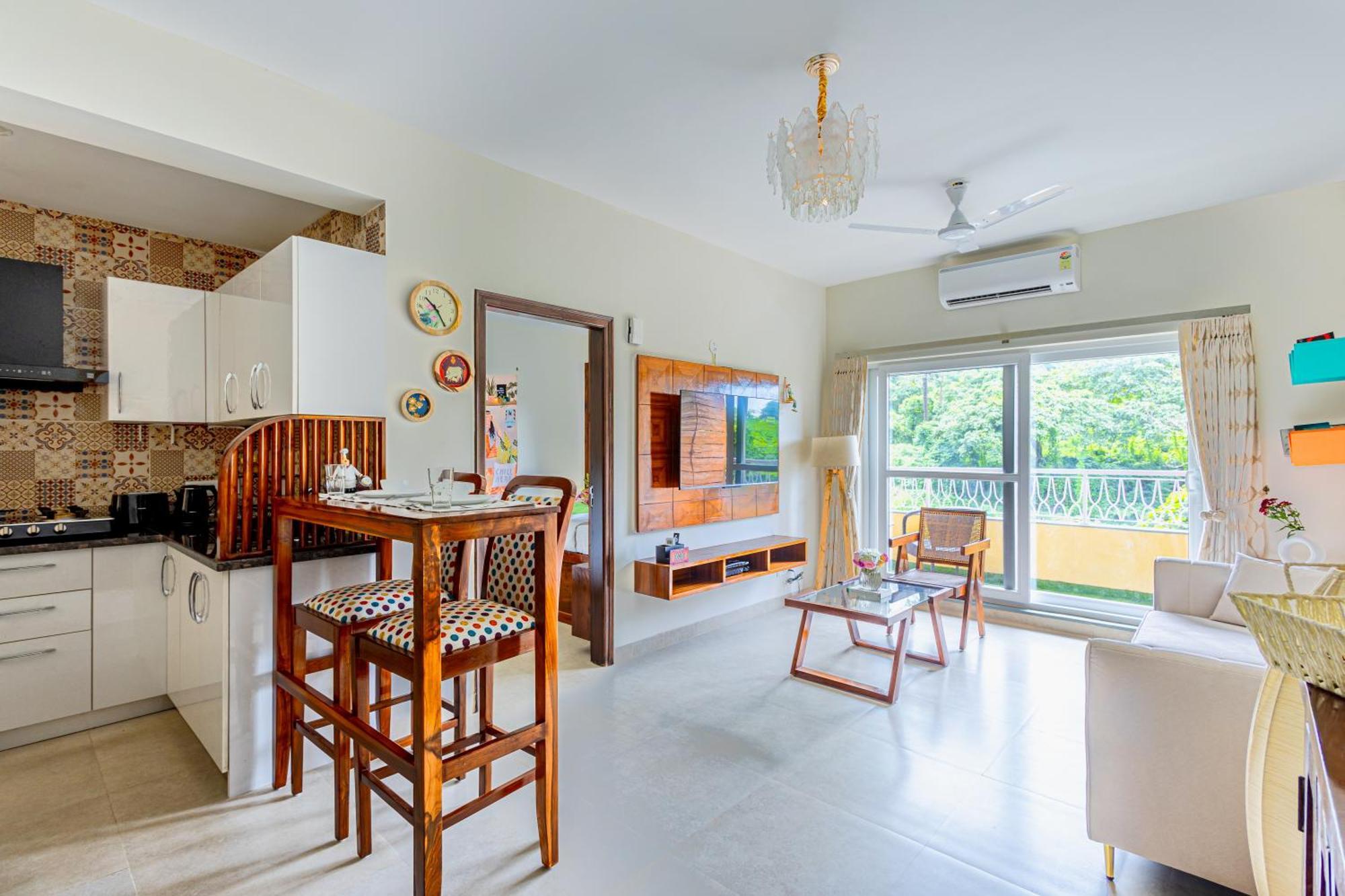Alaya Stays 1 Bhk With Balcony & Pool - Veera Marina Кандолім Екстер'єр фото