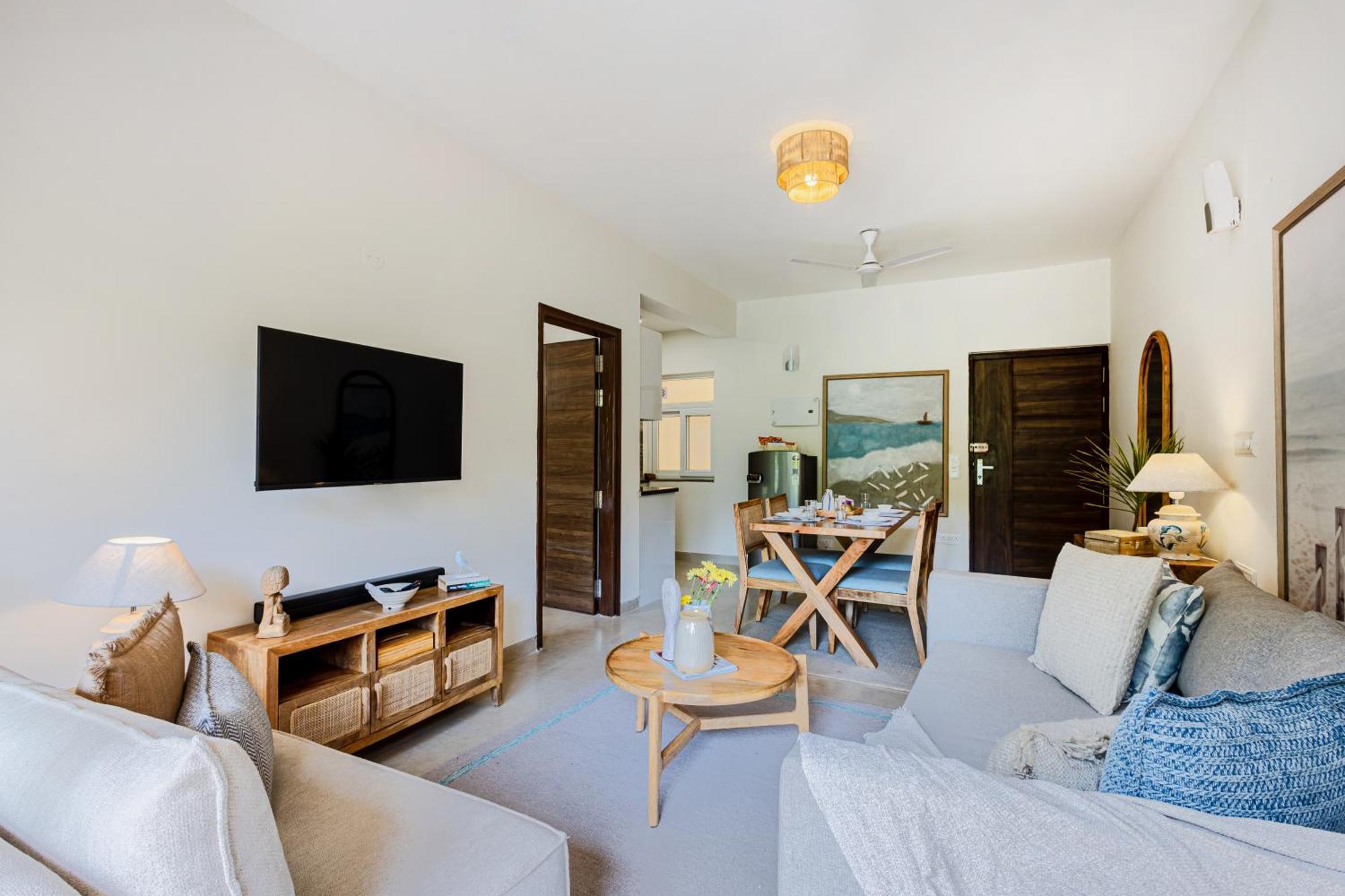Alaya Stays 1 Bhk With Balcony & Pool - Veera Marina Кандолім Екстер'єр фото